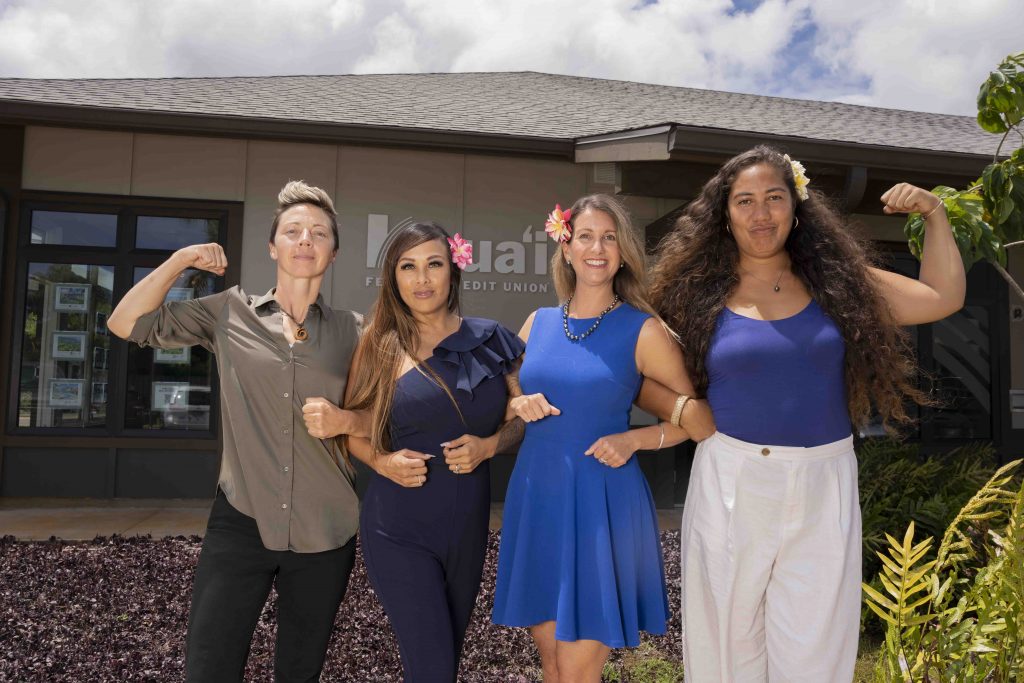 Some of the women-led team at Kaua'i Federal Credit Union